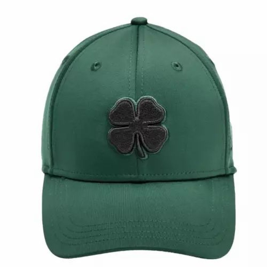 * Men'S Black Clover Premium Clover 53 Golf Flexfit Hat Kelly Green Hats & Caps