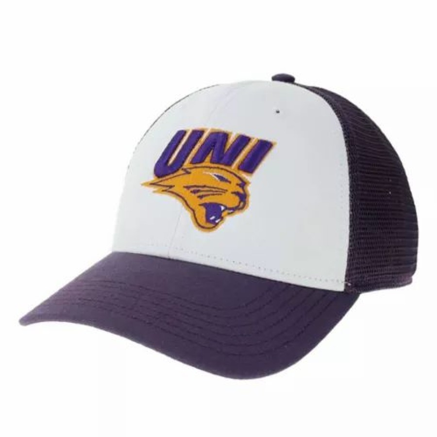 * Legacy Northern Iowa Panthers Low Row Hat White/Purple College Hats & Caps