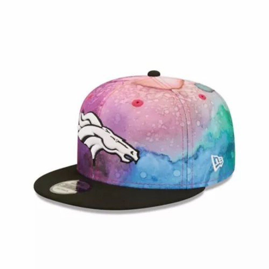 * New Era Denver Broncos Crucial Catch 9Fifty Snapback Hat Tie Dye Nfl Hats & Caps