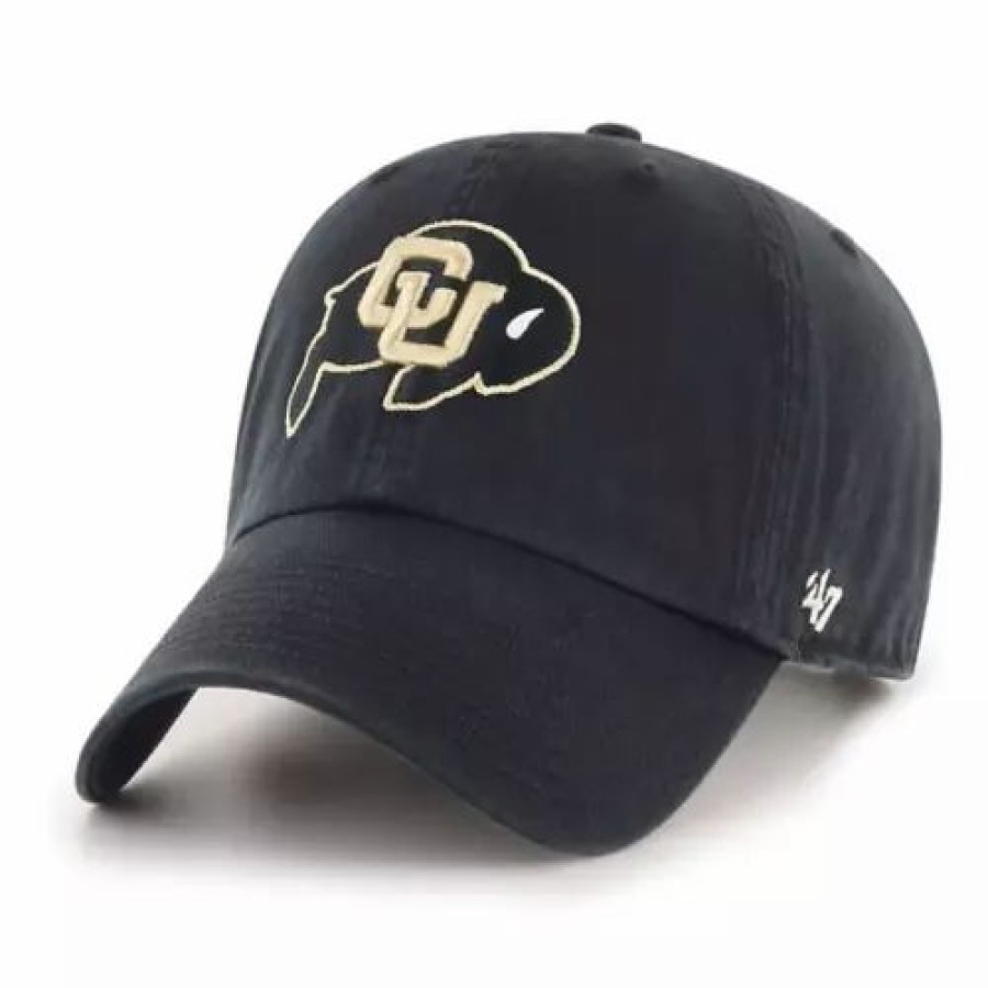 * 47 Brand 47 Brand Colorado Buffaloes Cleanup Hat Black College Hats & Caps