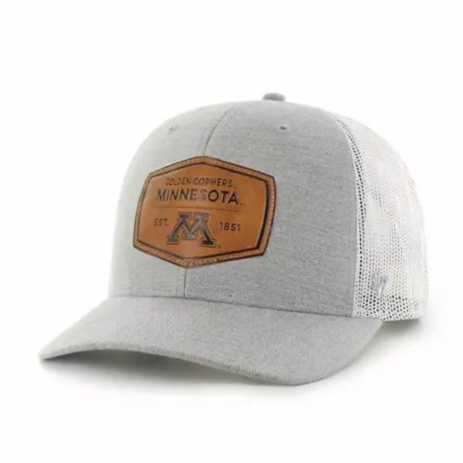 * 47 Brand 47 Brand Minnesota Golden Gophers Tanyard Truck Hat Grey Heather College Hats & Caps