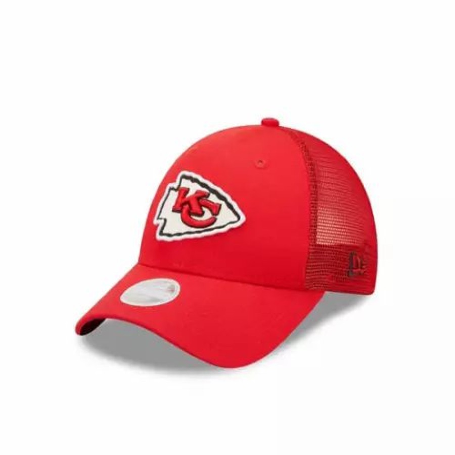 * New Era Women'S Kansas City Chiefs Sparkle 9Forty Adjustable Hat Red Nfl Hats & Caps