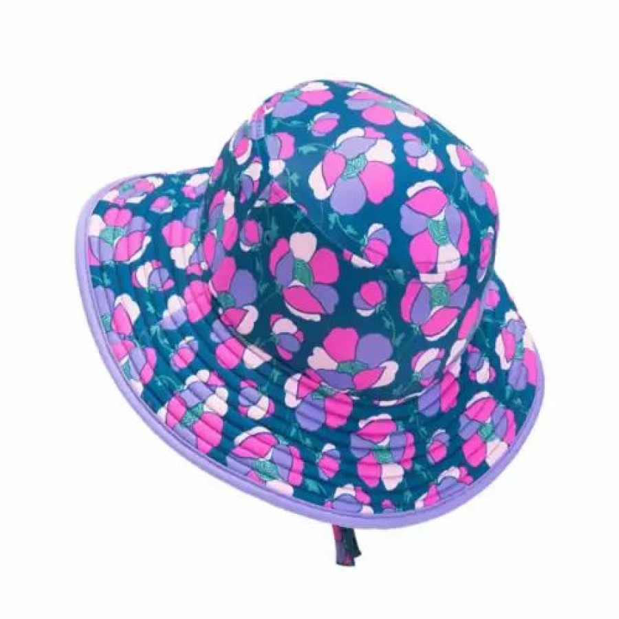 * Kids' The North Face Littles Class V Knit Brimmer Sun Hat Banff Blue Mountain Floral Hats & Caps