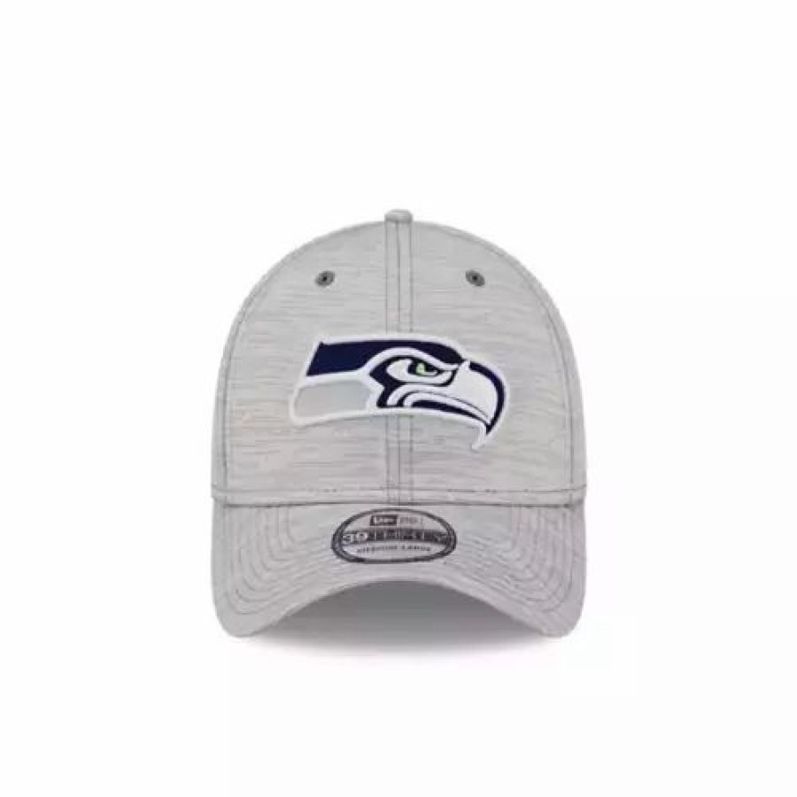 * New Era Seattle Seahawks 2022 Training Camp 39Thirty Stretch Fit Hat Grey Heather Nfl Hats & Caps