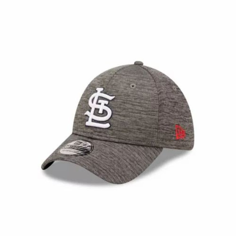 * New Era St. Louis Cardinals Essential 39Thirty Flex Fit Hat Grey Heather Mlb Hats & Caps