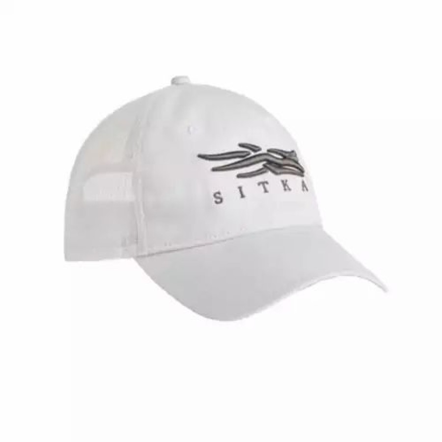 * Men'S Sitka Icon Lo Pro Trucker Adjustable Hat White Hats & Caps