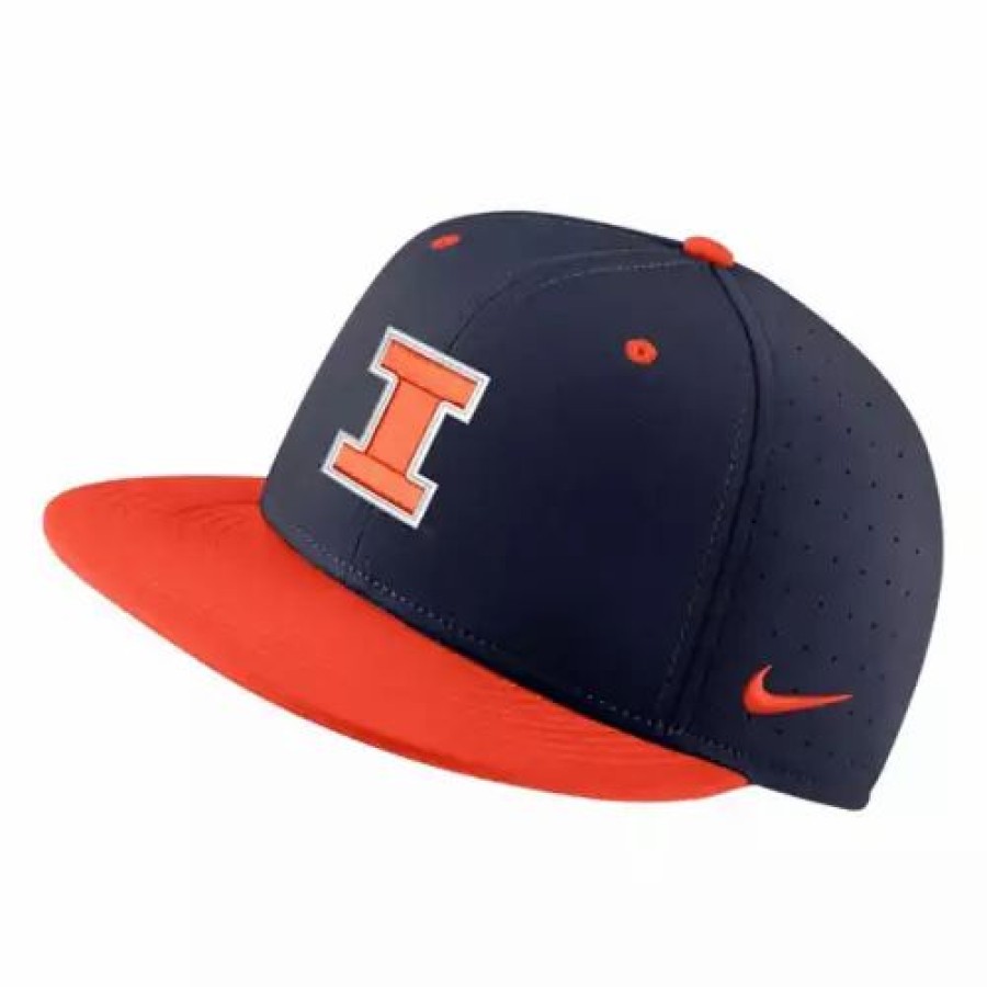 * Nike Illinois Fighting Illini True Baseball Hat Navy College Hats & Caps