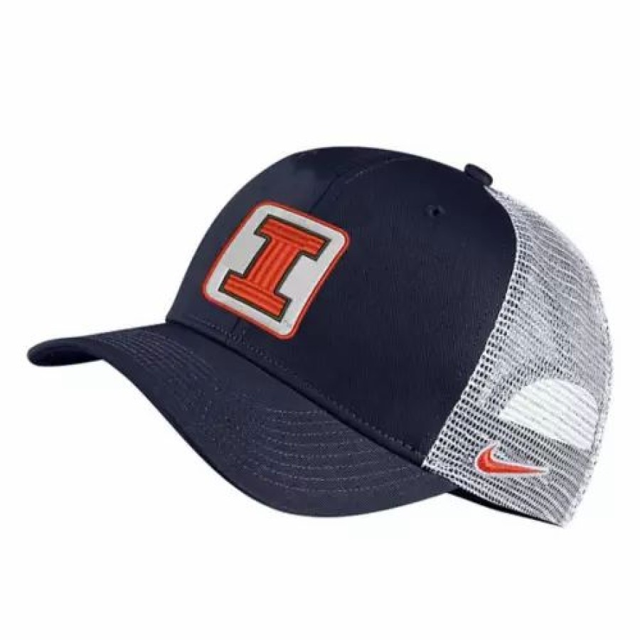 * Nike Illinois Fighting Illini Classic 99 Trucker Hat Navy College Hats & Caps