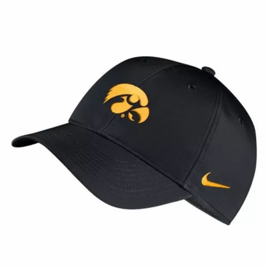 * Nike Iowa Hawkeyes Legacy 91 Drifit Hat Black College Hats & Caps