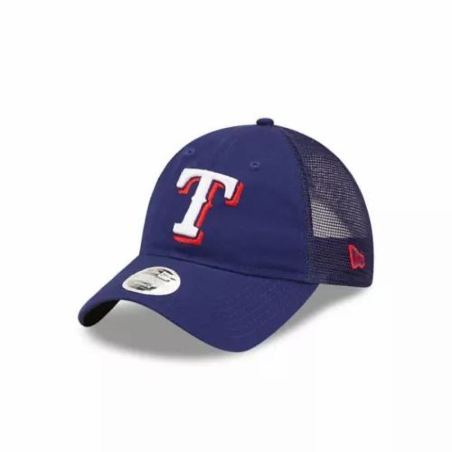 * New Era Women'S Texas Rangers Banded 9Twenty Adjustable Hat Royal Mlb Hats & Caps