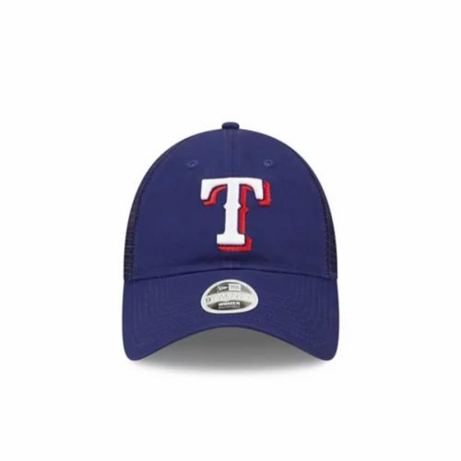 * New Era Women'S Texas Rangers Banded 9Twenty Adjustable Hat Royal Mlb Hats & Caps