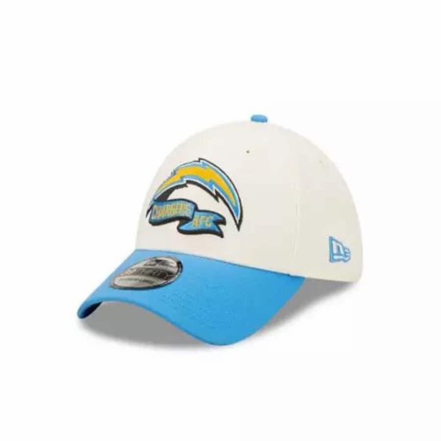 * New Era Los Angeles Chargers 2022 Sideline 39Thirty Stretch Fit Hat Cream Nfl Hats & Caps