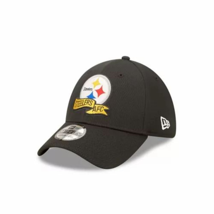 * New Era Pittsburgh Steelers 2022 Sideline Coaches 39Thirty Stretch Fit Hat Black Nfl Hats & Caps