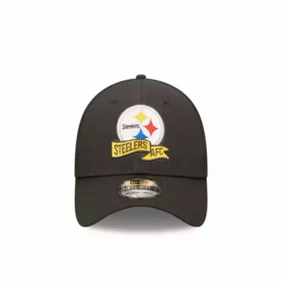 * New Era Pittsburgh Steelers 2022 Sideline Coaches 39Thirty Stretch Fit Hat Black Nfl Hats & Caps