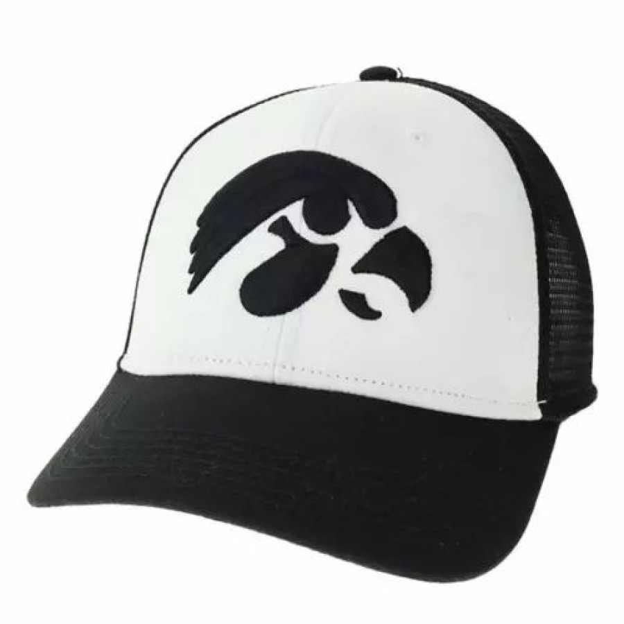 * Legacy Iowa Hawkeyes Low Row Hat White/Black College Hats & Caps