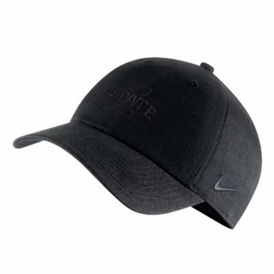 * Nike Iowa State Cyclones Heritage 86 Campus Hat Black College Hats & Caps