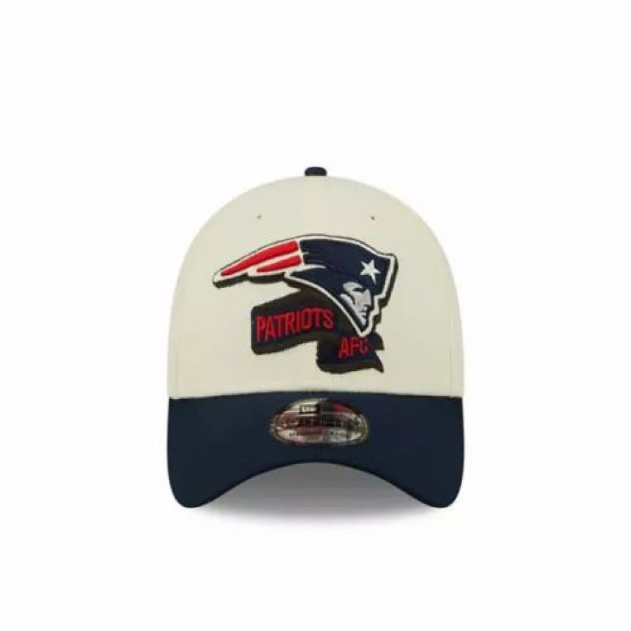 * New Era New England Patriots 2022 Sideline 39Thirty Stretch Fit Hat Cream Nfl Hats & Caps